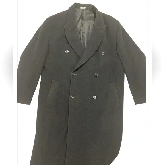 Chaps Ralph Lauren Mens Cashmere Chaps Ralph Lauren Overcoat Jacket L-48 - Picture 7 of 11